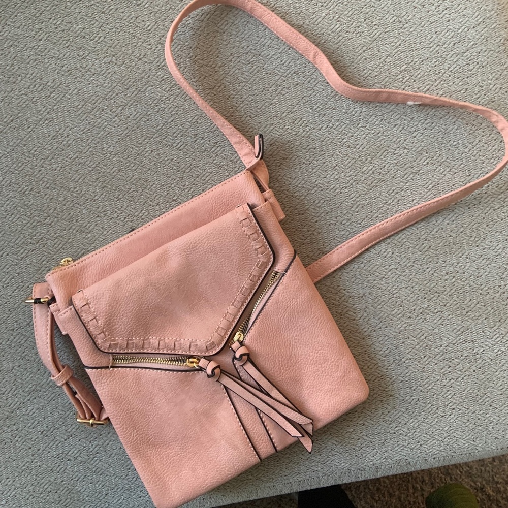 Pink crossbody bag